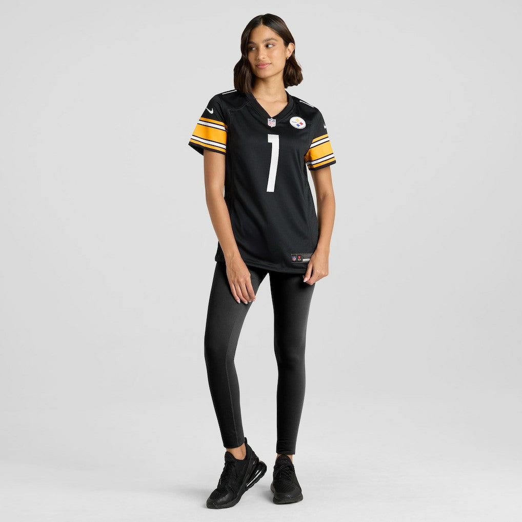 Number 1 Bride Pittsburgh Steelers Women's Game Jersey - Black Jerseys