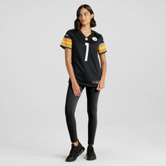 Number 1 Bride Pittsburgh Steelers Women's Game Jersey - Black Jerseys