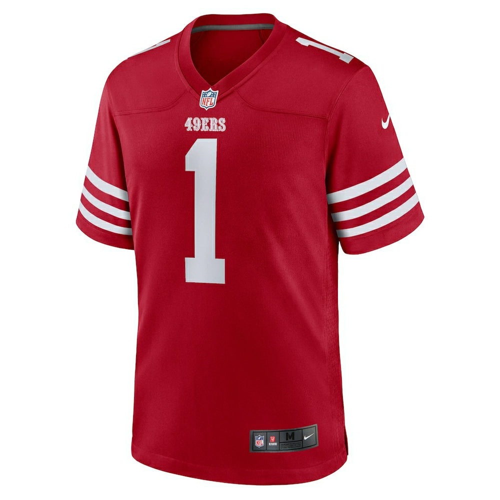 Number 1 Groom San Francisco 49ers Game Jersey - Scarlet Jerseys