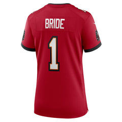 Number 1 Bride Tampa Bay Buccaneers Women's Game Jersey - Red Jerseys