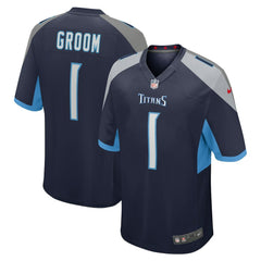 Number 1 Groom Tennessee Titans Game Jersey - Navy Jerseys