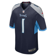 Number 1 Groom Tennessee Titans Game Jersey - Navy Jerseys