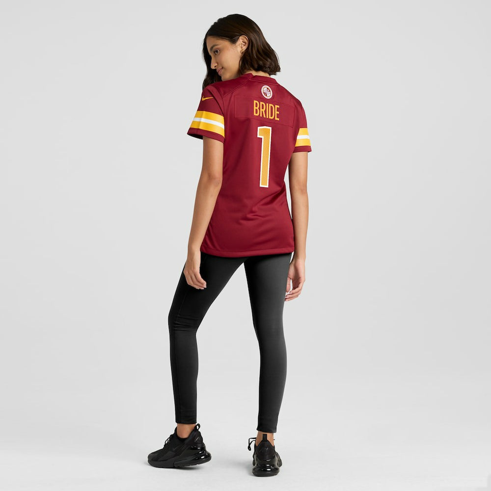 Number 1 Bride Washington Commanders Women's Game Jersey - Burgundy Jerseys