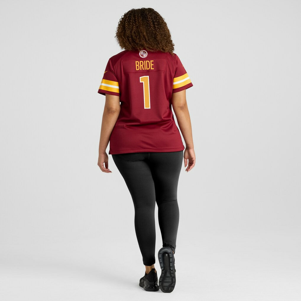 Number 1 Bride Washington Commanders Women's Game Jersey - Burgundy Jerseys
