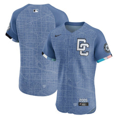 Washington Nationals Nike 2025 City Connect Elite Jersey - Blue Jerseys