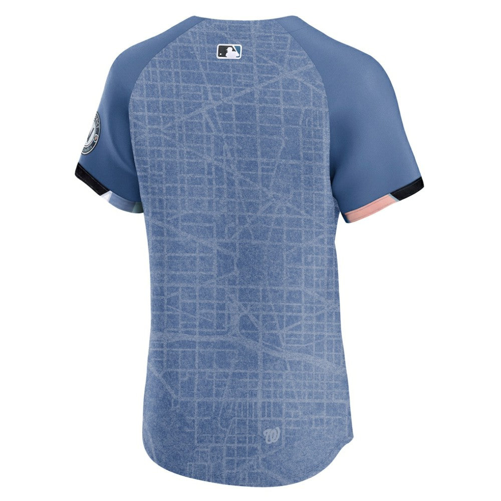 Washington Nationals Nike 2025 City Connect Elite Jersey - Blue Jerseys