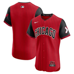Chicago White Sox Nike 2025 City Connect Elite Jersey - Red/Black Jerseys