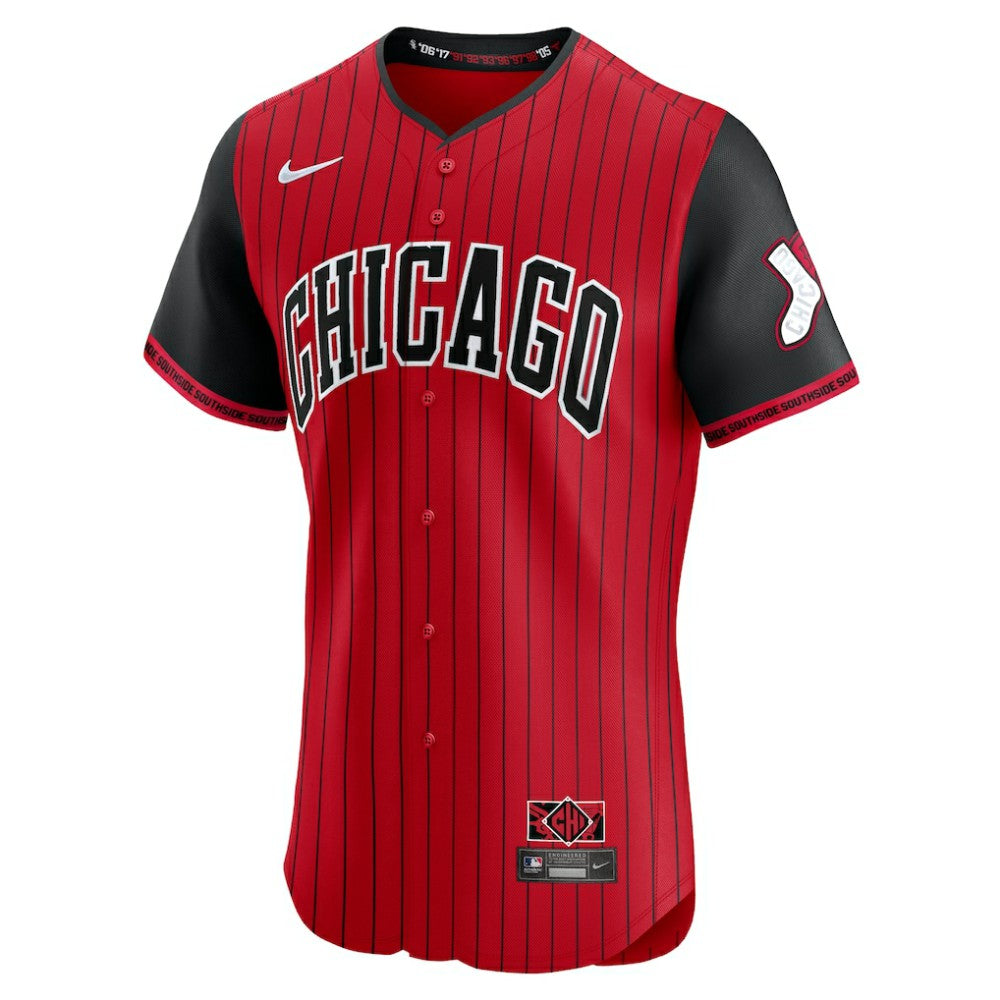 Chicago White Sox Nike 2025 City Connect Elite Jersey - Red/Black Jerseys