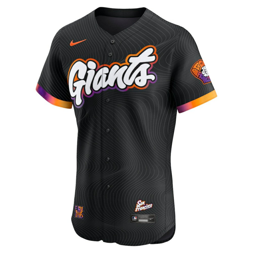 San Francisco Giants Nike 2025 City Connect Elite Jersey - Anthracite Jerseys