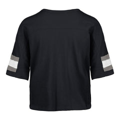Dallas Cowboys '47 Women's Double Header Scout Cropped V-Neck T-Shirt - Navy T-shirts