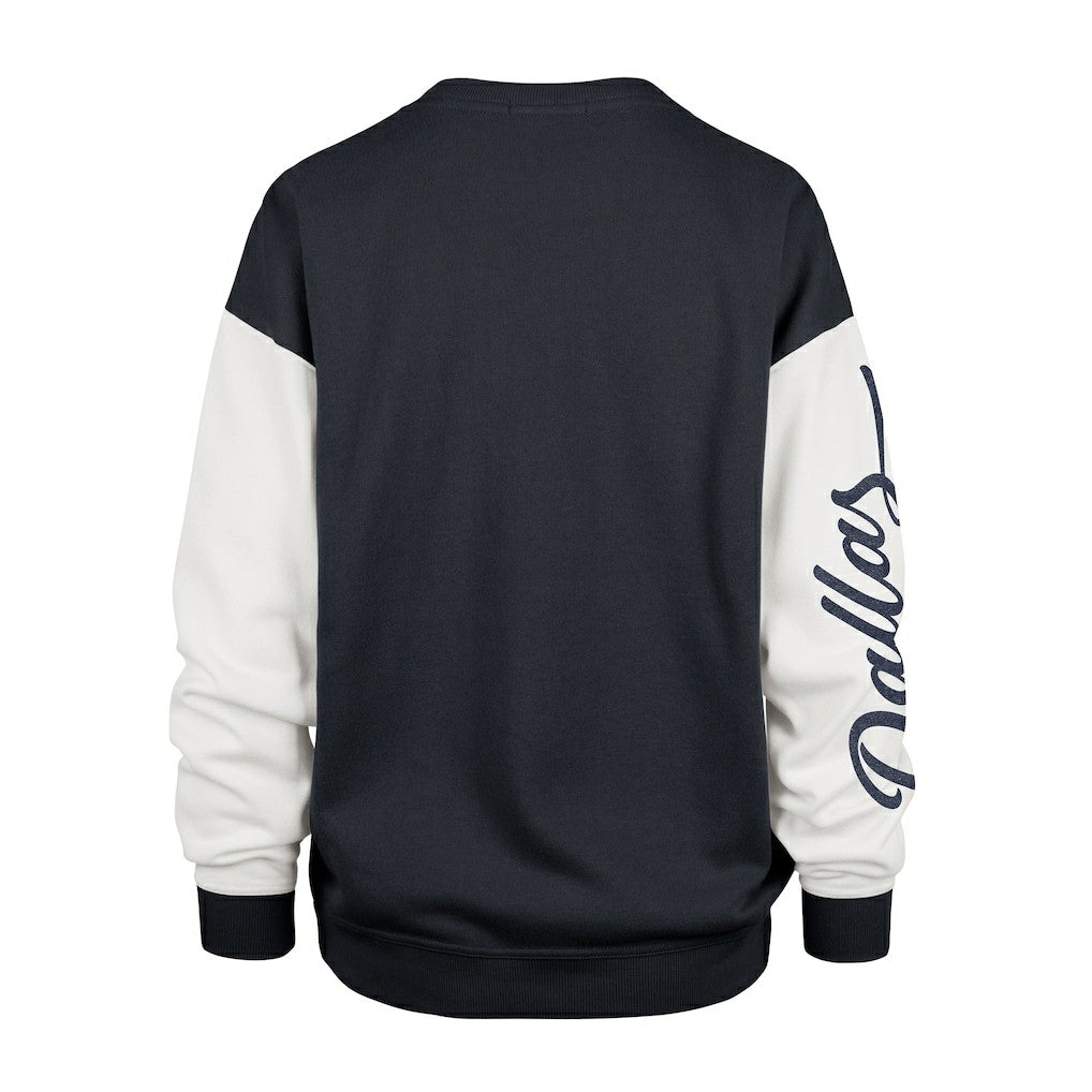 Dallas Cowboys '47 Women's Double Header Rise Andie Pullover Sweatshirt - Blue Pullover
