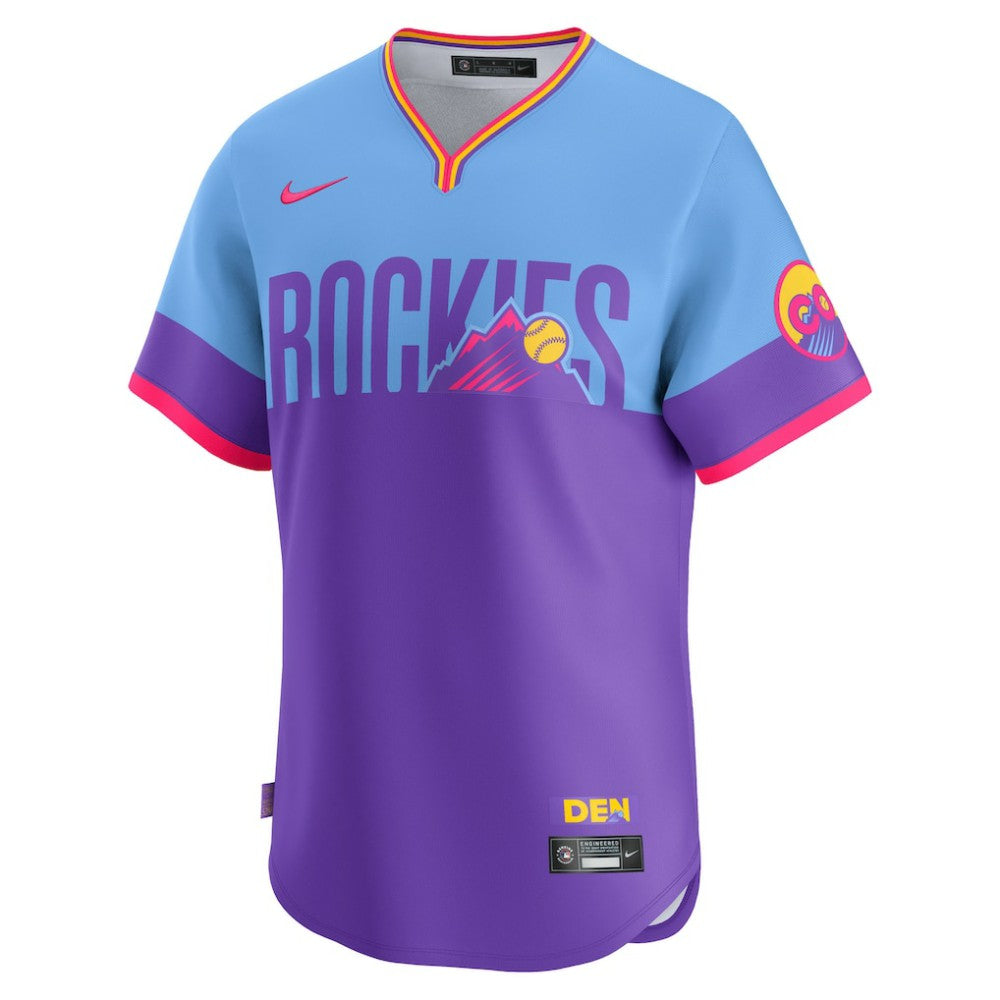 Colorado Rockies Nike 2025 City Connect Limited Jersey - Purple/Light Blue Jerseys