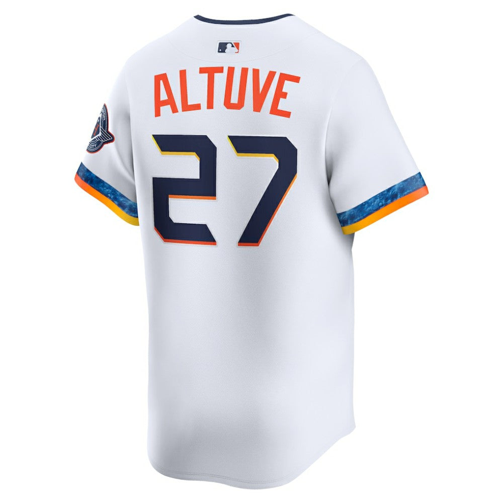 Jose Altuve Houston Astros Nike 2025 City Connect Limited Player Jersey - White Jerseys