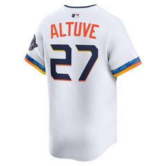 Jose Altuve Houston Astros Nike 2025 City Connect Limited Player Jersey - White Jerseys