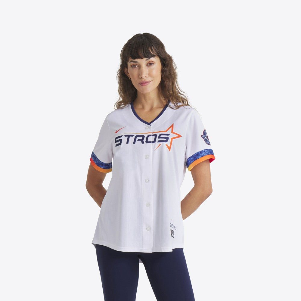Houston Astros Nike Women's 2025 City Connect Limited Jersey - White Jerseys