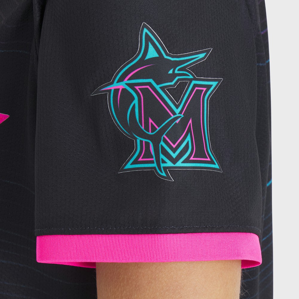 Miami Marlins Nike Women's 2025 City Connect Limited Jersey - Black Jerseys