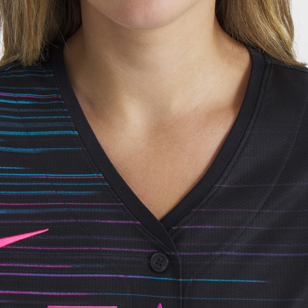 Miami Marlins Nike Women's 2025 City Connect Limited Jersey - Black Jerseys