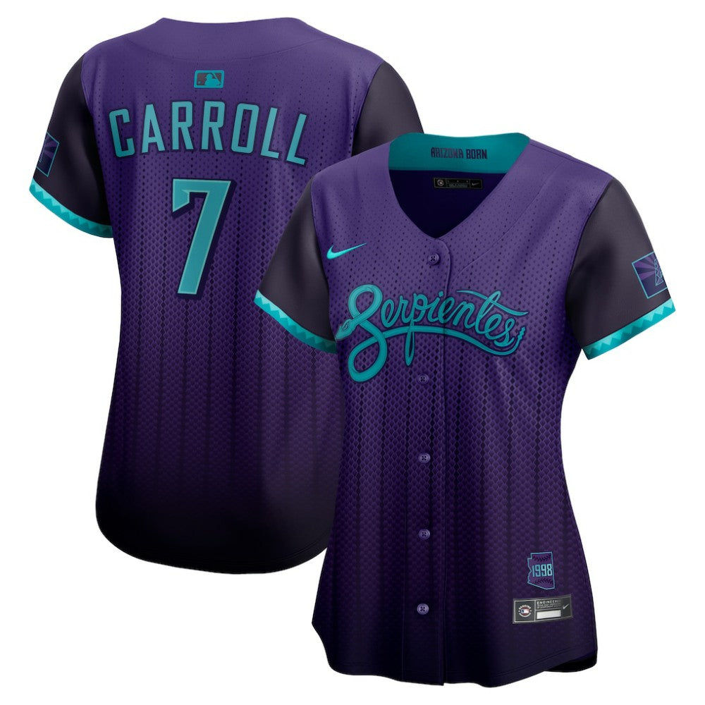 Corbin Carroll Arizona Diamondbacks Nike Women's 2025 City Connect Limited Player Jersey - Purple Jerseys