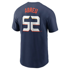 Bryan Abreu Houston Astros Nike 2025 City Connect Fuse Name & Number T-Shirt - Navy T-shirts