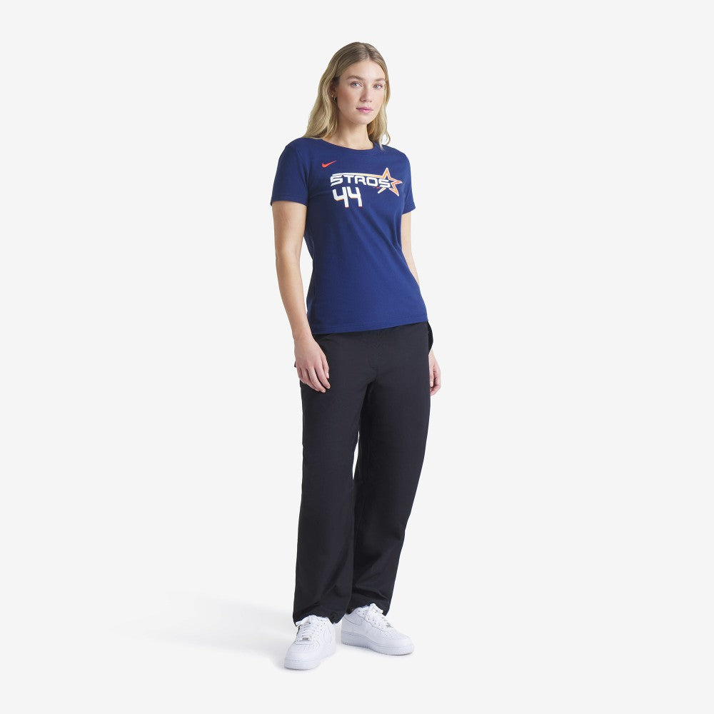 Yordan Alvarez Houston Astros Nike Women's 2025 City Connect Fuse Name & Number T-Shirt - Navy T-shirts