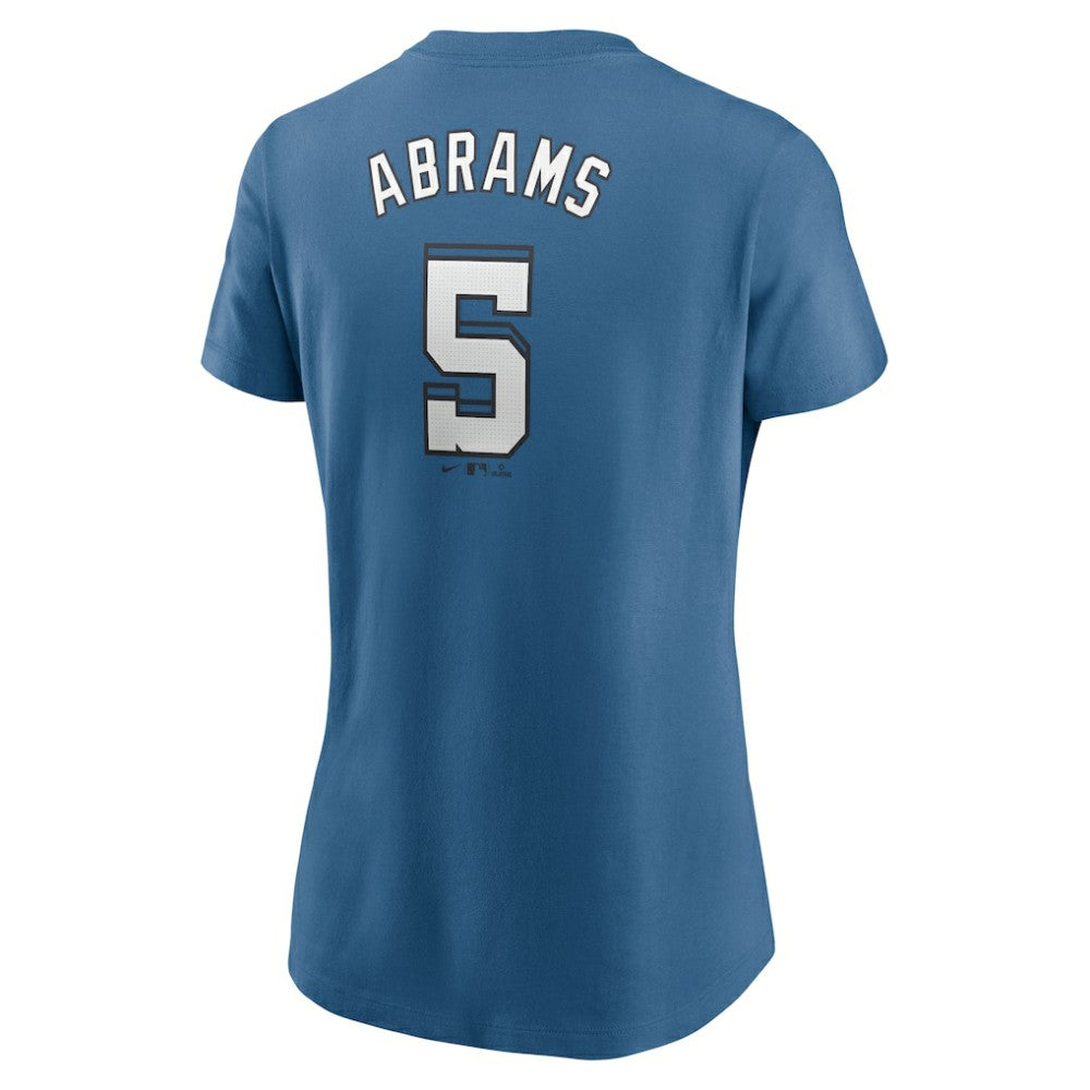CJ Abrams Washington Nationals Nike Women's 2025 City Connect Fuse Name & Number T-Shirt - Blue T-shirts