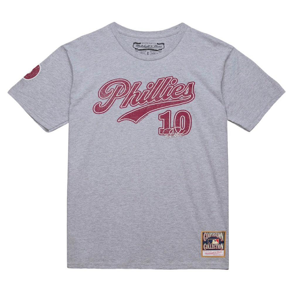 Darren Daulton Philadelphia Phillies Mitchell & Ness Cooperstown Collection Player T-Shirt - Heather Gray T-shirts