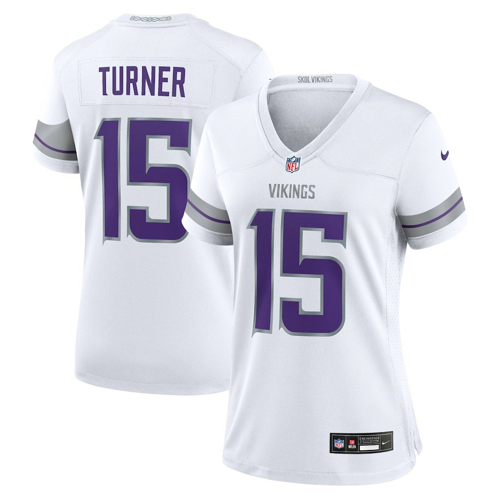 Dallas Turner Minnesota Vikings Women's Alternate Game Jersey - White Jerseys