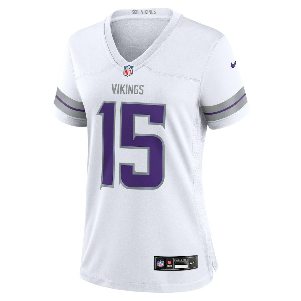 Dallas Turner Minnesota Vikings Women's Alternate Game Jersey - White Jerseys