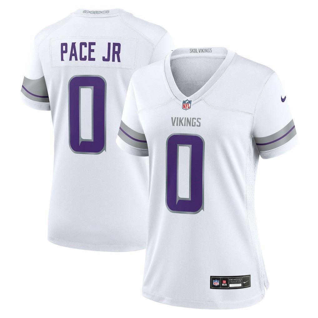 Ivan Pace Jr Minnesota Vikings Women's Alternate Game Jersey - White Jerseys
