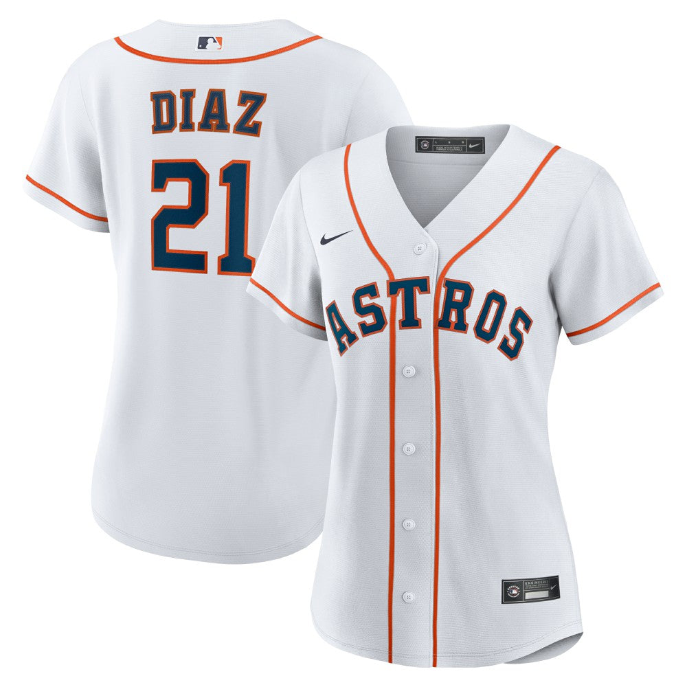 Yainer Diaz Houston Astros Nike Women's Home Replica Jersey  - White Jerseys