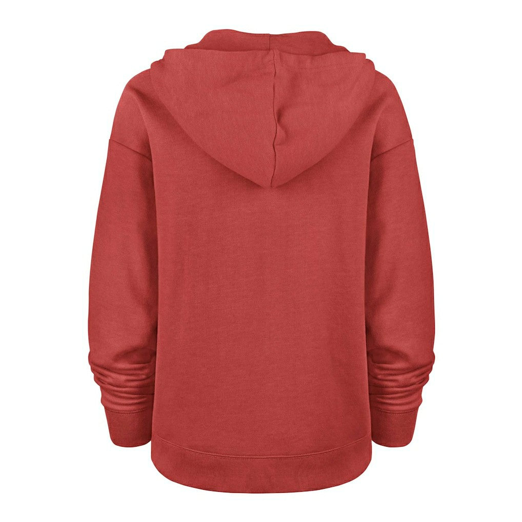 San Francisco 49ers '47 Women's Plus Size Clarity Kennedy Pullover Hoodie - Scarlet Hoodies