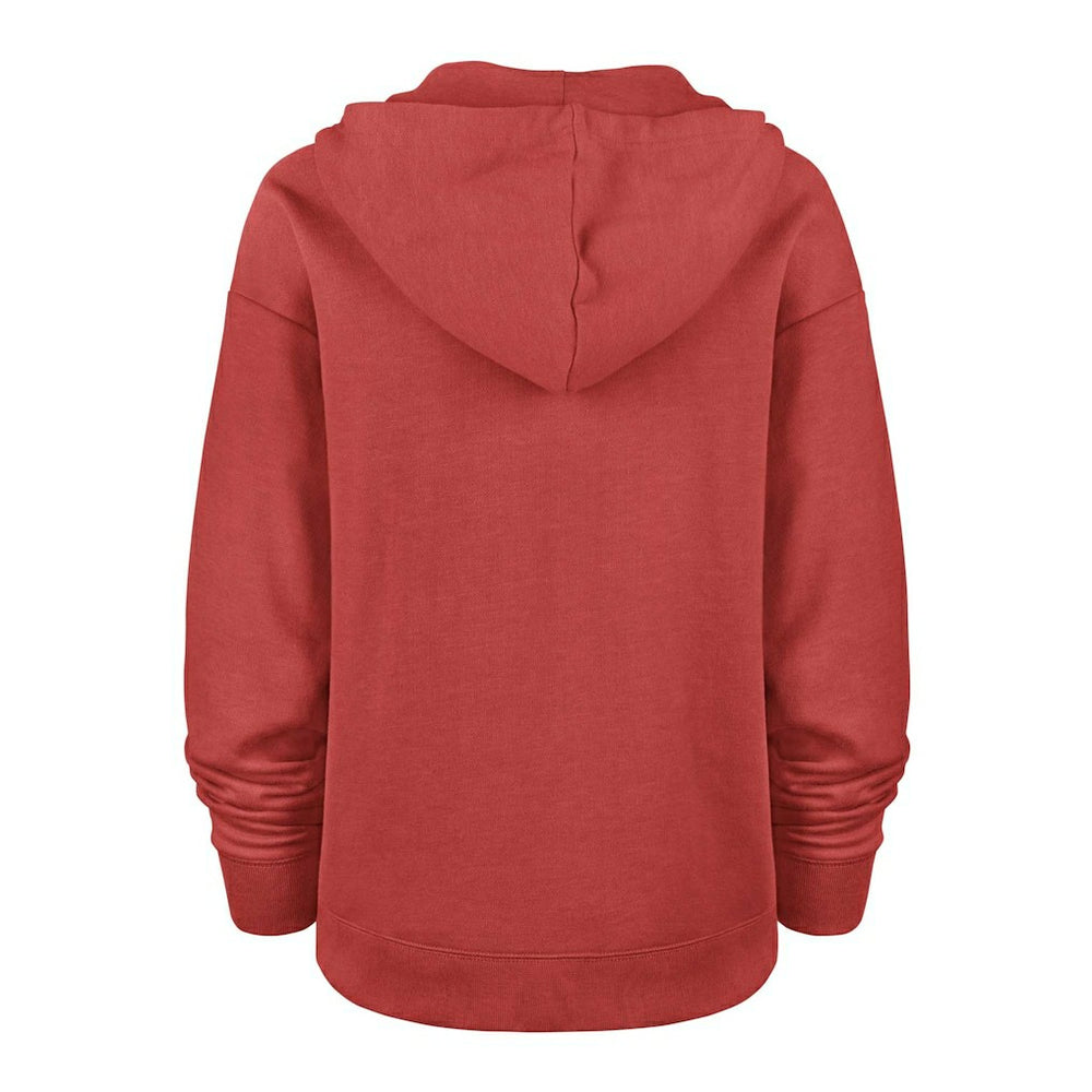 San Francisco 49ers '47 Women's Plus Size Clarity Kennedy Pullover Hoodie - Scarlet Hoodies