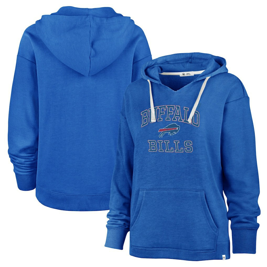 Buffalo Bills '47 Women's Plus Size Clarity Kennedy Pullover Hoodie - Royal Hoodies