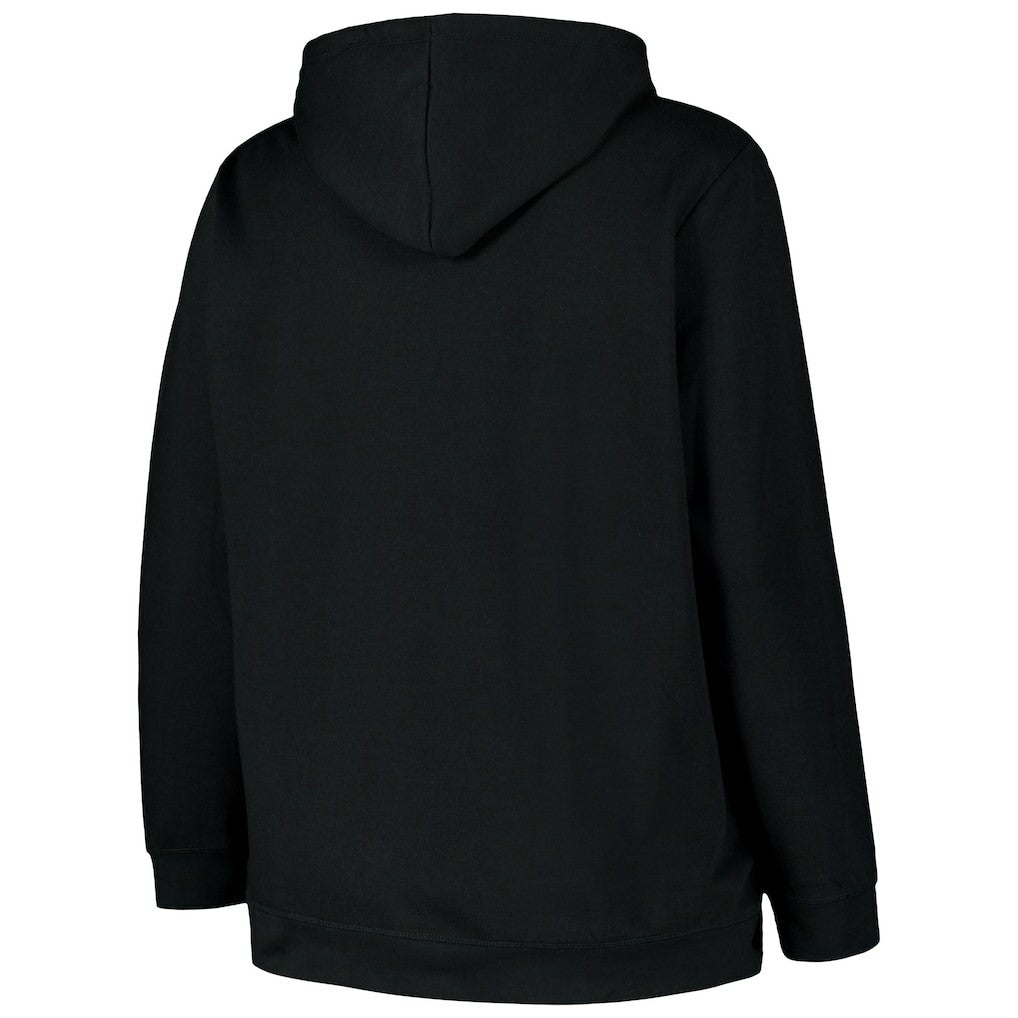 Cincinnati Bengals '47 Women's Plus Size Clarity Kennedy Pullover Hoodie - Black Hoodies