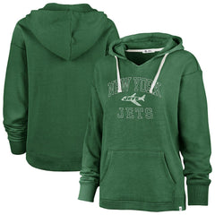 New York Jets '47 Women's Plus Size Clarity Kennedy Pullover Hoodie - Kelly Green Hoodies