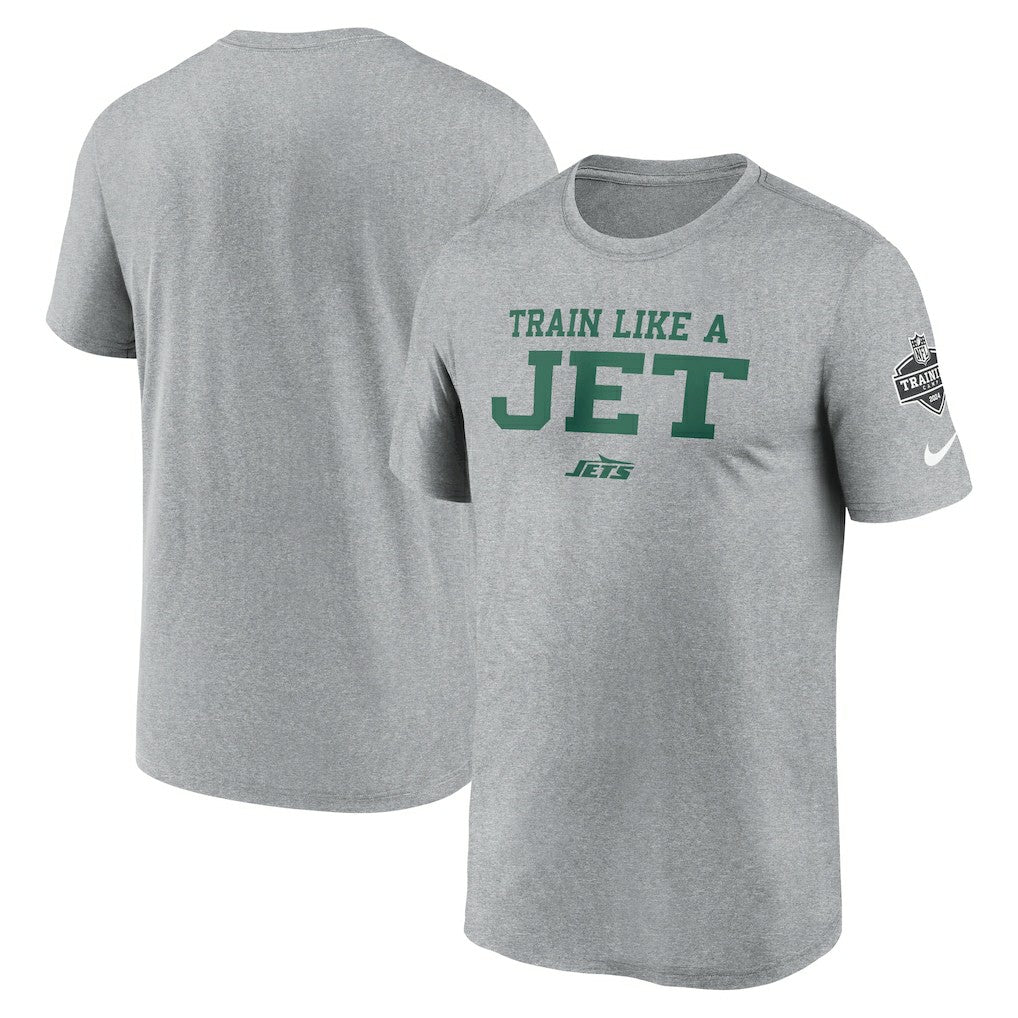 New York Jets 2024 NFL Training Camp Legend Performance T-Shirt - Heather Gray T-shirts