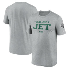New York Jets 2024 NFL Training Camp Legend Performance T-Shirt - Heather Gray T-shirts
