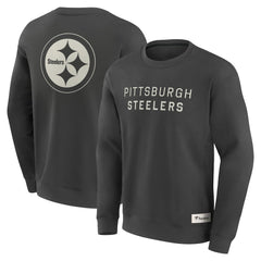 Pittsburgh Steelers Elements Future Ground Lettering Pullover Sweatshirt - Charcoal Pullover