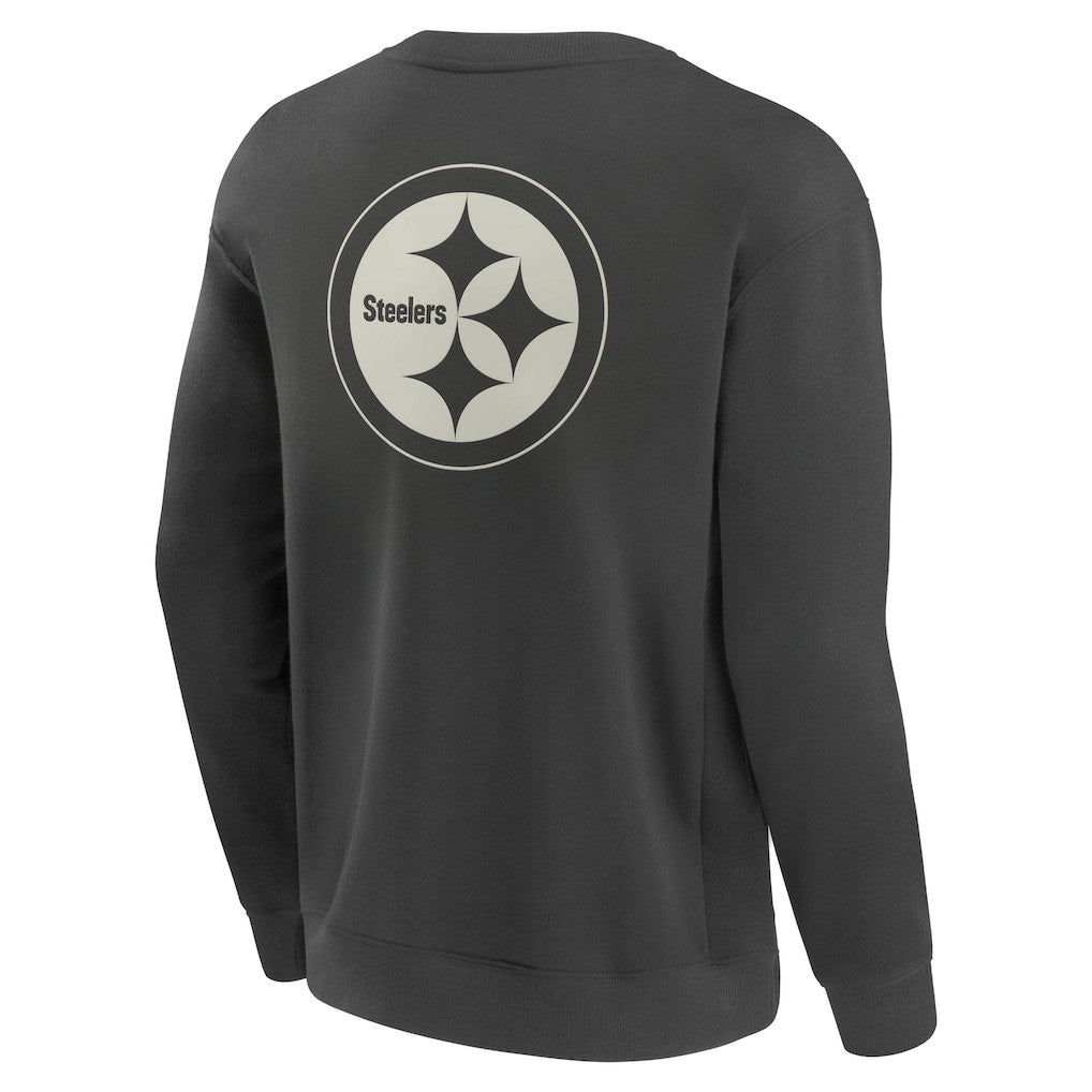 Pittsburgh Steelers Elements Future Ground Lettering Pullover Sweatshirt - Charcoal Pullover