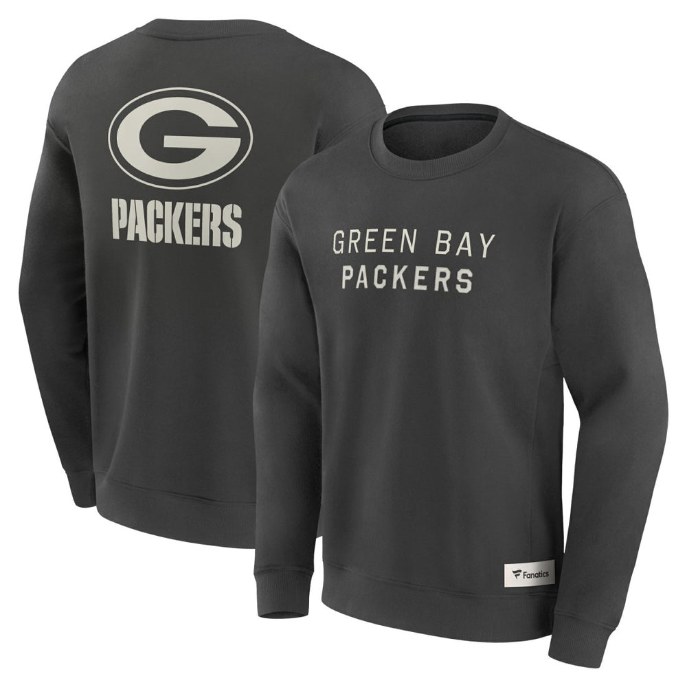 Green Bay Packers Elements Future Ground Lettering Pullover Sweatshirt - Charcoal Pullover
