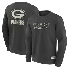 Green Bay Packers Elements Future Ground Lettering Pullover Sweatshirt - Charcoal Pullover