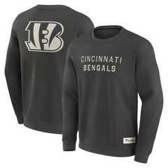 Cincinnati Bengals Elements Future Ground Lettering Pullover Sweatshirt - Charcoal Pullover