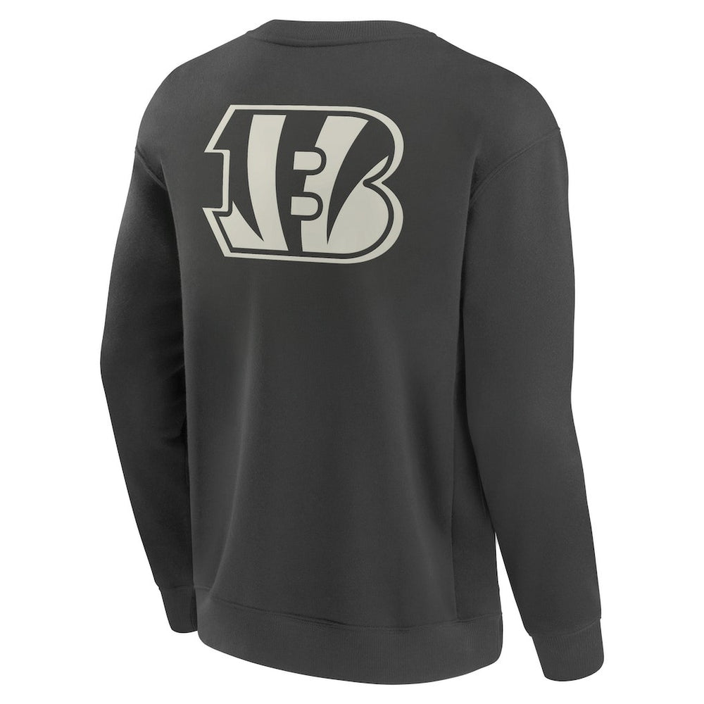 Cincinnati Bengals Elements Future Ground Lettering Pullover Sweatshirt - Charcoal Pullover