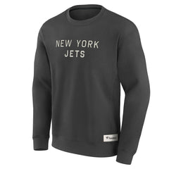 New York Jets Elements Future Ground Lettering Pullover Sweatshirt - Charcoal Pullover