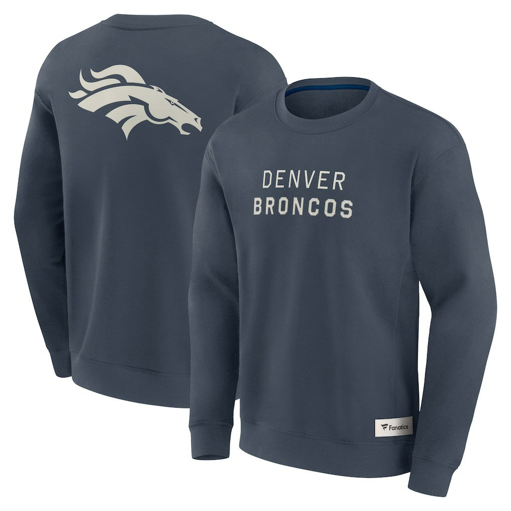 Denver Broncos Elements Future Ground Lettering Pullover Sweatshirt - Navy Pullover