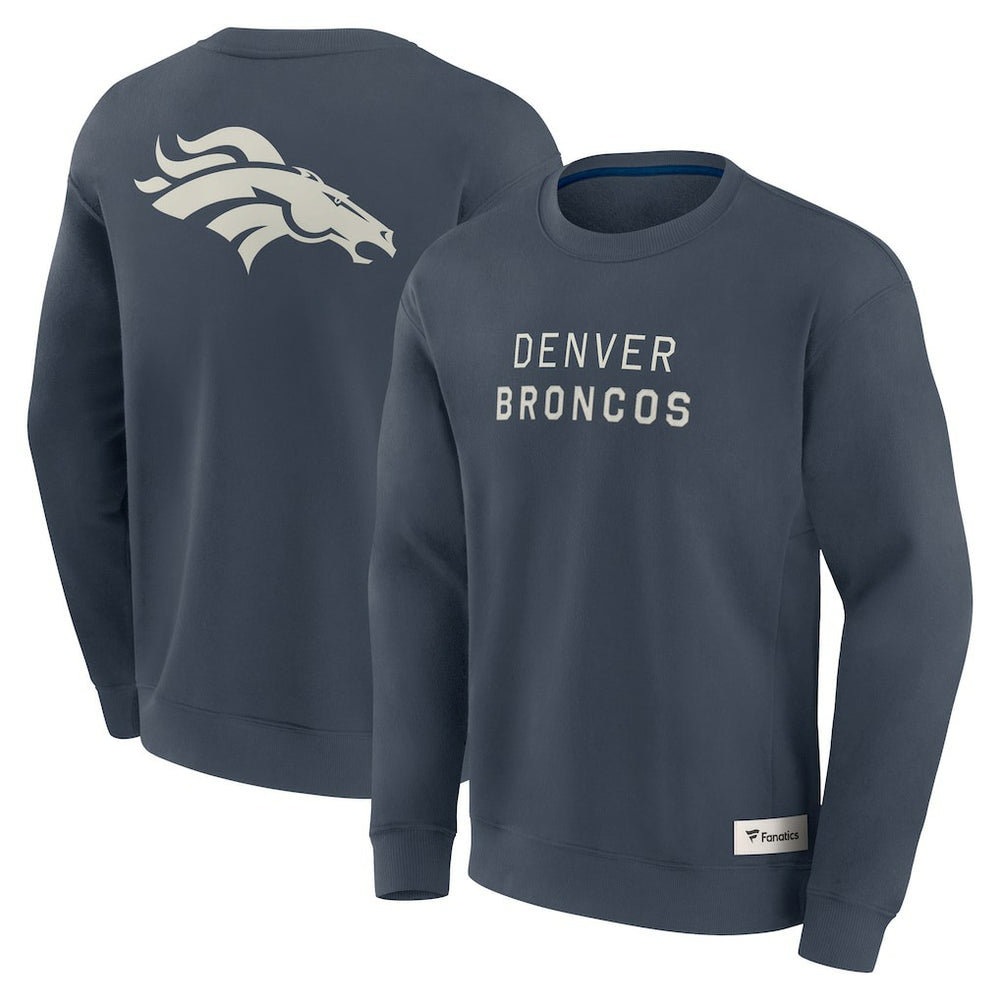 Denver Broncos Elements Future Ground Lettering Pullover Sweatshirt - Navy Pullover