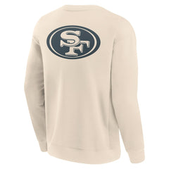 San Francisco 49ers Elements Future Ground Lettering Pullover Sweatshirt - Cream Pullover