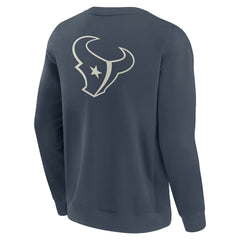 Houston Texans Elements Future Ground Lettering Pullover Sweatshirt - Navy Pullover