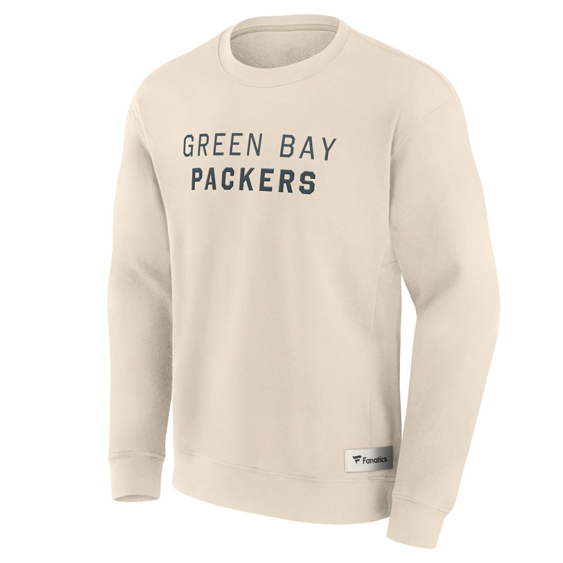 Green Bay Packers Elements Future Ground Lettering Pullover Sweatshirt - Cream Pullover