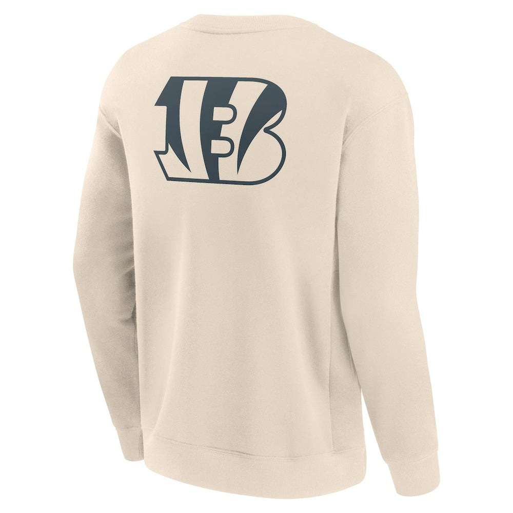 Cincinnati Bengals Elements Future Ground Lettering Pullover Sweatshirt - Cream Pullover